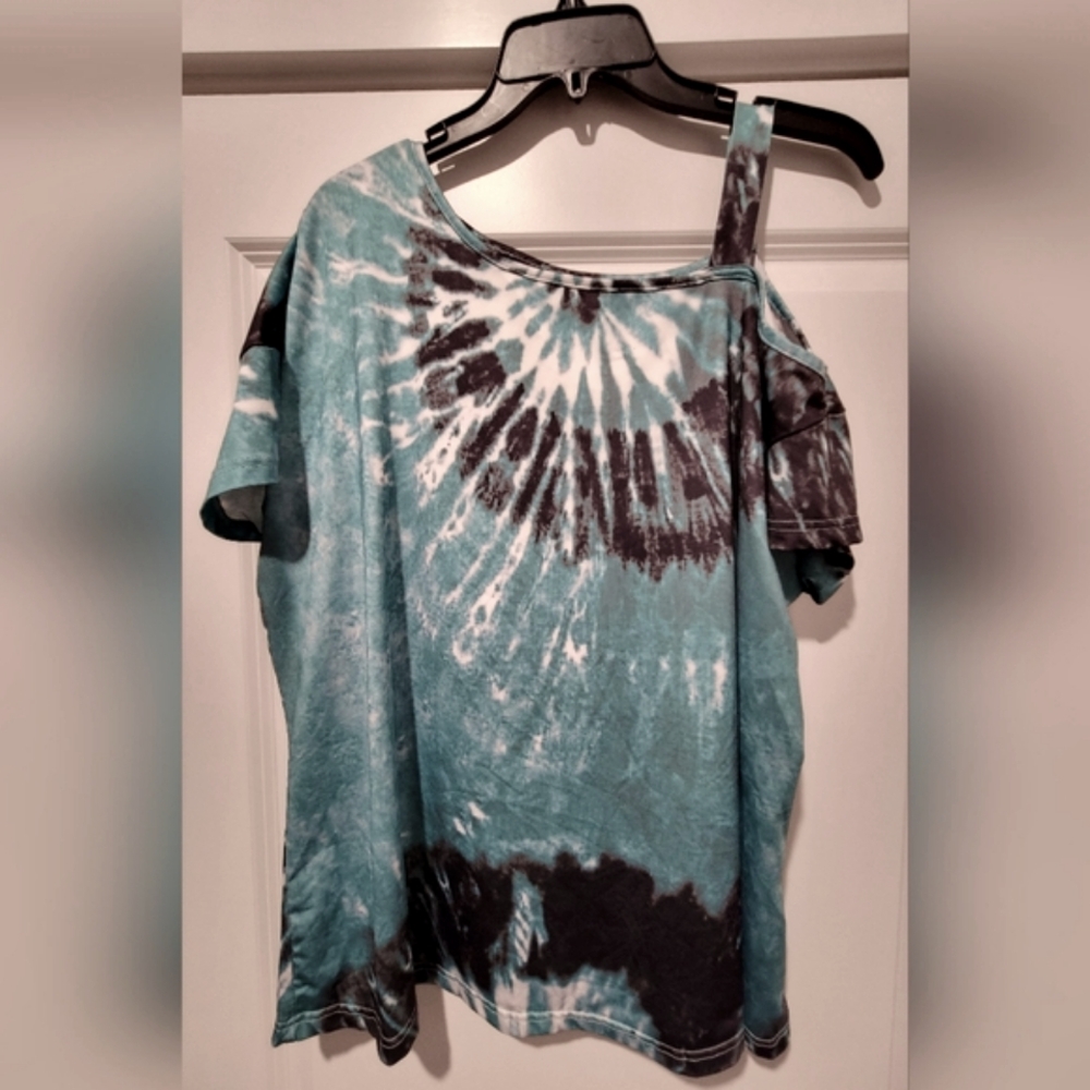 Blue Tie-Dye Women's Top